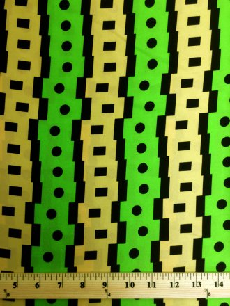 Printed Silk Charmeuse Fabric, Geometric Print, 19mm, 54", Design #13567