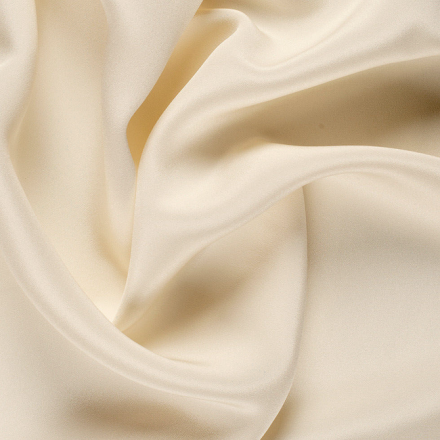 Silk 2 Ply Crepe Fabric, Cream, Ivory, Ecru - SilkFabric.net
