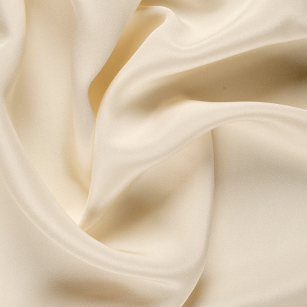 Silk 4 Ply Crepe Fabric, Cream, Ivory, Ecru - SilkFabric.net