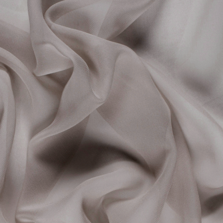 silver chiffon fabric