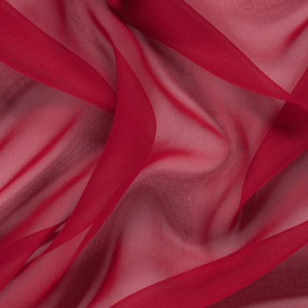 > Silk Chiffon > Silk chiffon fabric, 8mm, 44, red color  group
