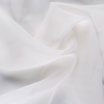 white chiffon fabric