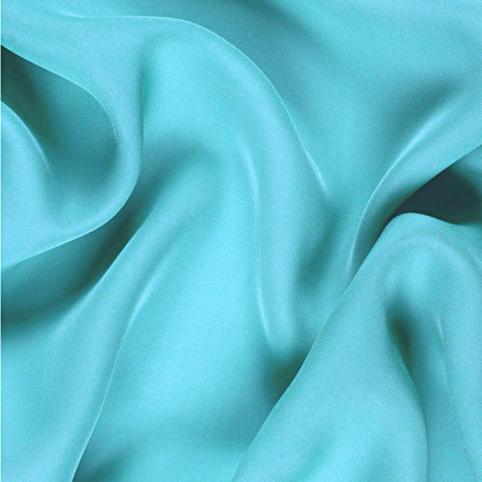 Silk Heavy Georgette Fabric, Aqua, Teal - SilkFabric.net