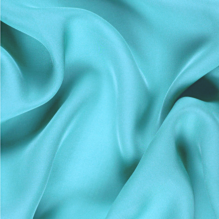 Silk Double Face Georgette Fabric, Aqua, Teal - SilkFabric.net