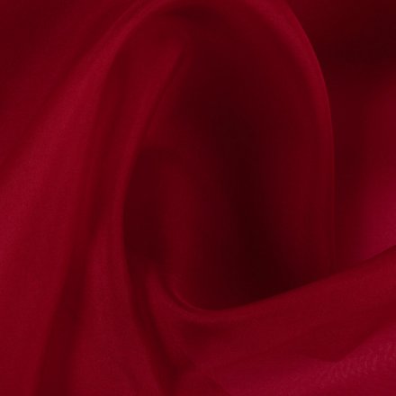 Silk Organza Fabric, 8mm, 44", Red Color