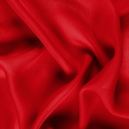 Silk Pebble Georgette Fabric, Red - SilkFabric.net