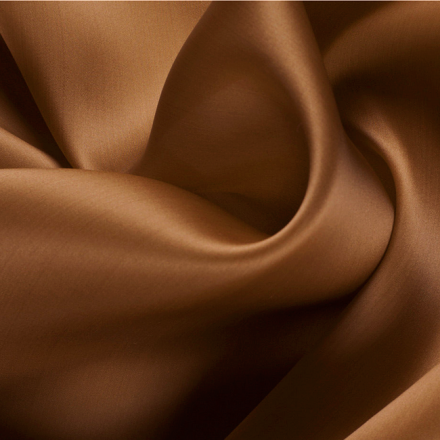 Silk Satin Face Organza Fabric, Brown, Tan - SilkFabric.net