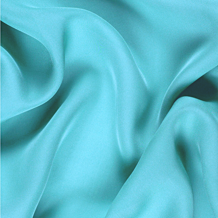Silk Stretch Double Faced Georgette, Aqua, Teal - SilkFabric.net