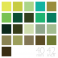 Silk Stretch 4 Ply Crepe Fabric, Green Color Group