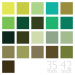 Silk Stretch Double Faced Georgette Green Color Group