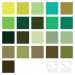 Silk Satin Chiffon Green Color Group