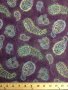 Printed Silk Chiffon Fabric, Paisley Print, 8mm, 54", Design #13555