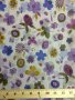 Printed Silk Chiffon Fabric, Floral Print, 8mm, 54", Design #13558