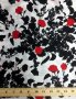 Printed Silk Crepe de Chine  Fabric, Floral Print, 16mm, 54", Design #13534